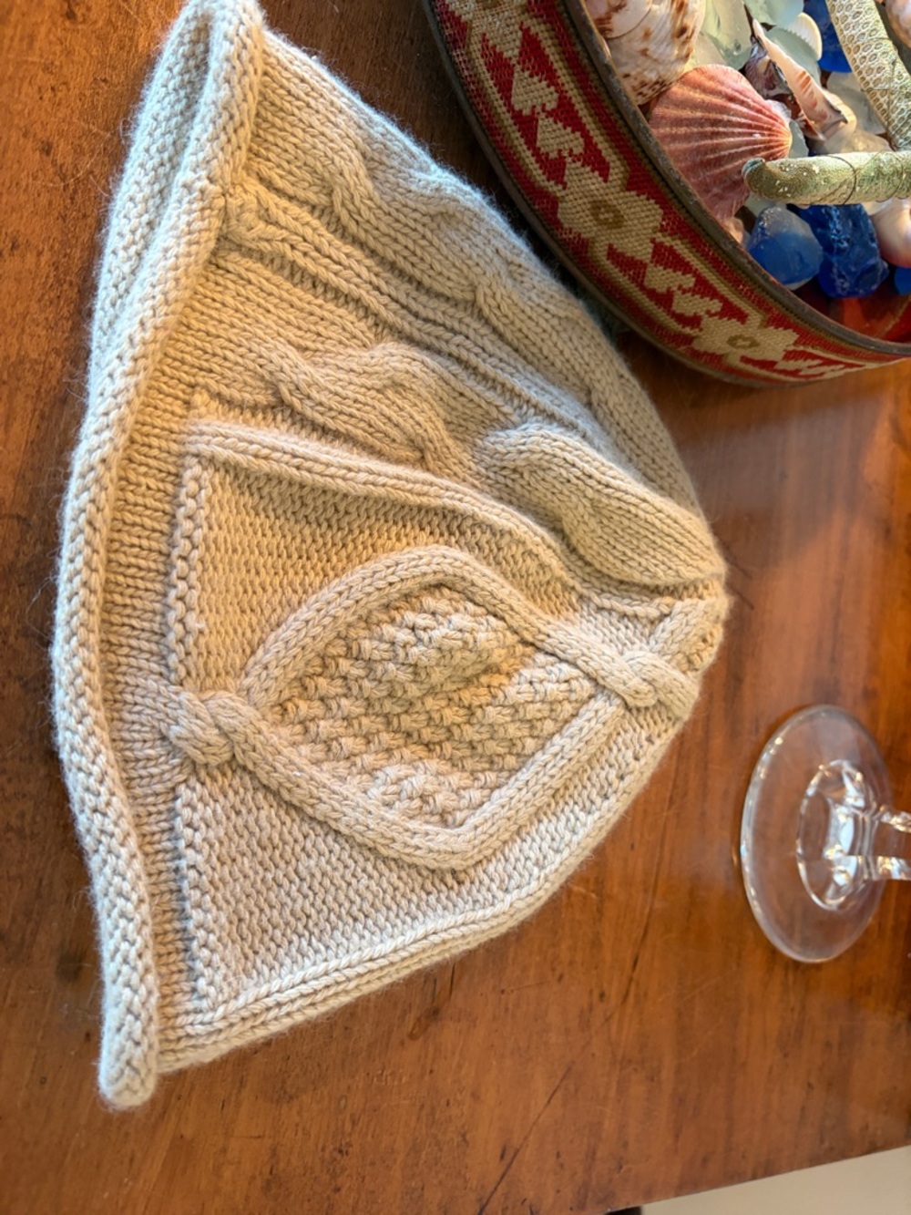 Banana Republic Beige Cable Knit Beanie